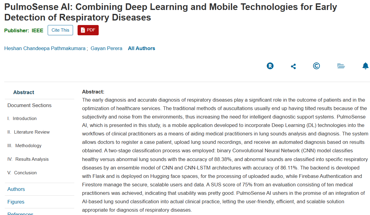 PulmoSense AI Research